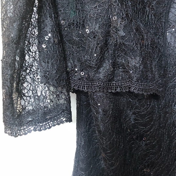 Elegant black lace dress - Picture 7 of 7